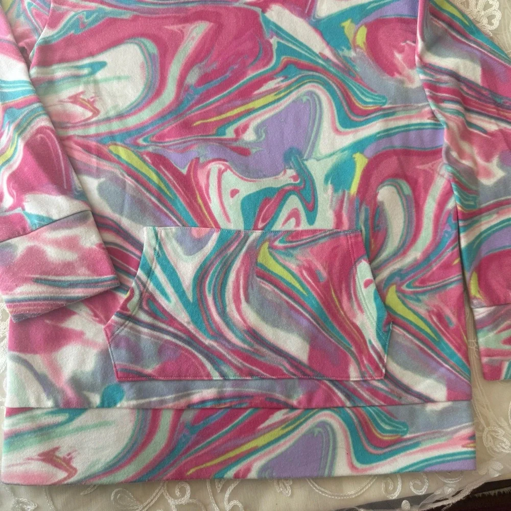 The Children's Place Pink and Blue Marble Sweatshirt